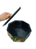 خرید و قیمت شکلات خوری - هشت ضلعی - تمام اینه طلایی - 23*23*9.5 - شیک و مدرن