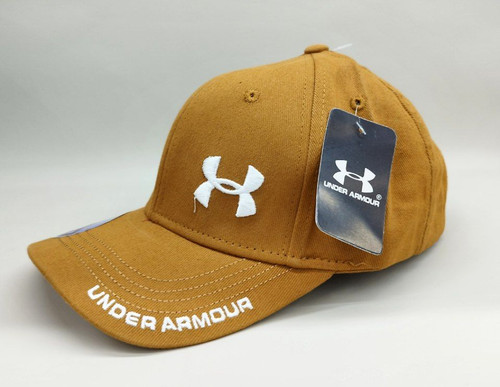 کلاه نقاب دار کپ/ جنس کتان/ طرح under armour/ رنگ شتری/ وارداتی کیفیت بالا