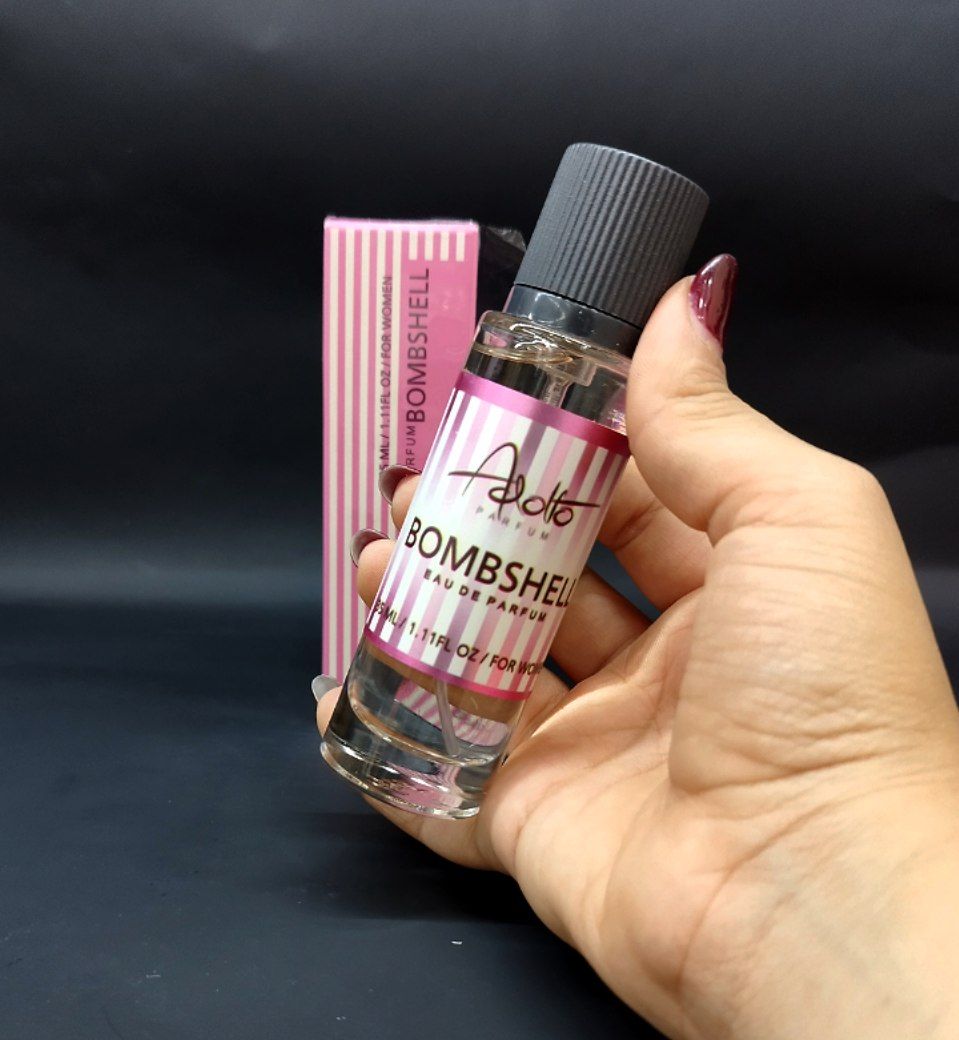 عطرجیبی زنانه مدل ویکتوریا بامبشل (bombshell) حجم 35 میلی لیتر آدولفو