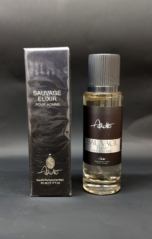 عطرجیبی مردانه مدل ساواج الکسیر (Elixir sauvage) حجم 35 میلی لیتر آدولفو