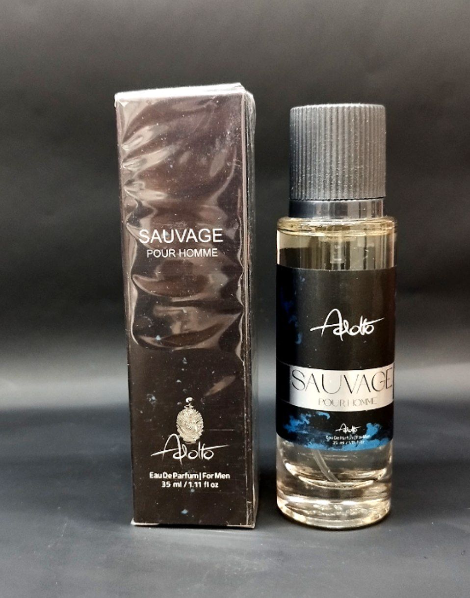 عطرجیبی مردانه مدل ساواج (Sauvage) حجم 35 میلی لیتر آدولفو